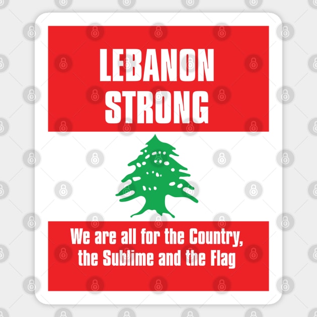 Lebanon Strong Sticker by Roufxis